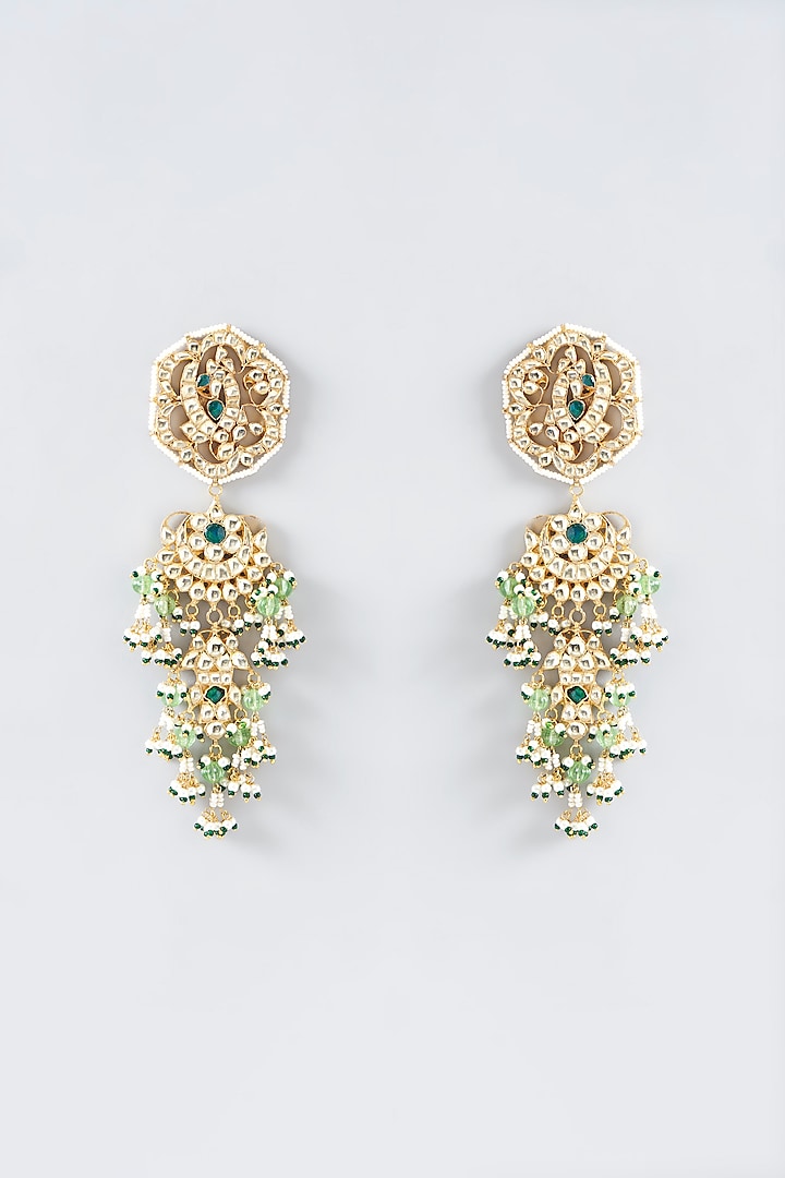 Gold Plated Kundan & Pearl Necklace Set by Shlok Jewels at Pernia's Pop Up Shop