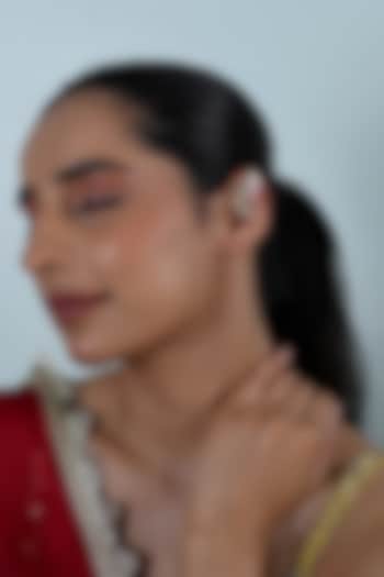 Gold Plated Jadau Kundan Polki Cuff Earrings by Shlok Jewels at Pernia's Pop Up Shop