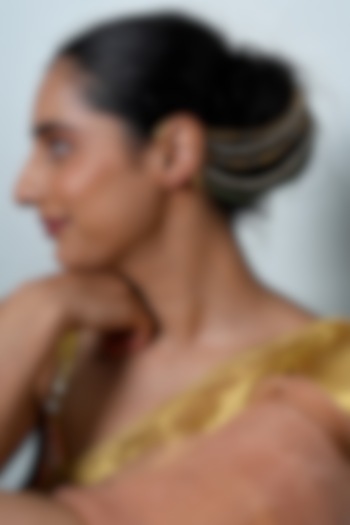 Gold Plated Jadau Multi-Colored Kundan Polki Earchains by Shlok Jewels at Pernia's Pop Up Shop
