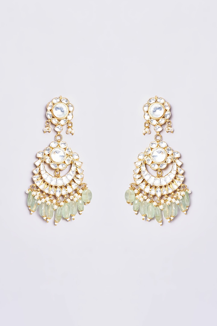Gold Plated Kundan Choker Necklace Set by Shlok Jewels at Pernia's Pop Up Shop