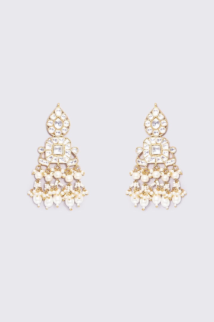 Gold Plated Kundan Choker Necklace Set by Shlok Jewels at Pernia's Pop Up Shop