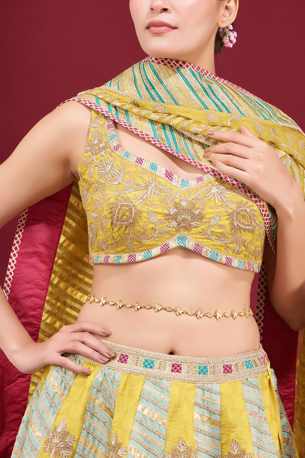 Belts on lehengas | bridal belts | latest accessories | Designer lehenga  choli, Lehenga designs, Pink lehenga