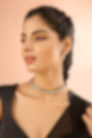 Gold Plated Jadau Faux Polki Choker Necklace Set by Shlok Jewels at Pernia's Pop Up Shop