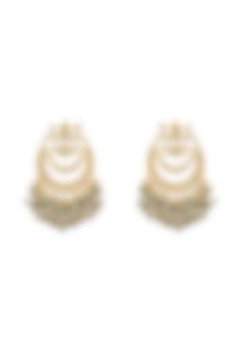 Gold Plated Semi Precious & Natural Stones Earrings by Shlok Jewels