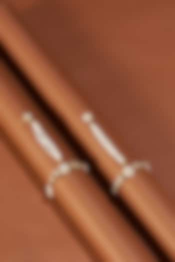 Gold Plated Kundan Polki Hathphool by Shlok Jewels at Pernia's Pop Up Shop