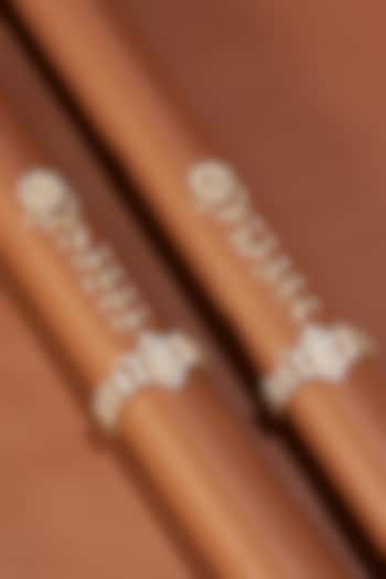 Gold Plated Hathphool With Kundan Polki by Shlok Jewels at Pernia's Pop Up Shop