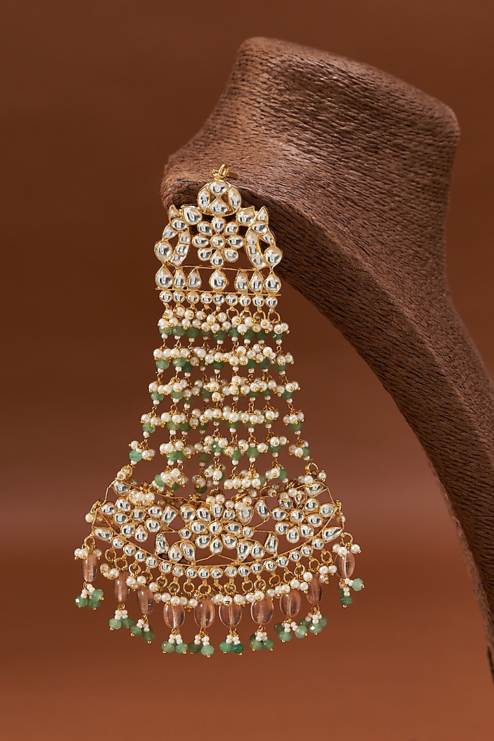 Gold Plated Gemstones Pasa by Shlok Jewels
