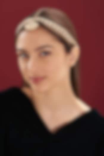 Gold Plated Kundan Polki Mathapatti by Shlok Jewels at Pernia's Pop Up Shop