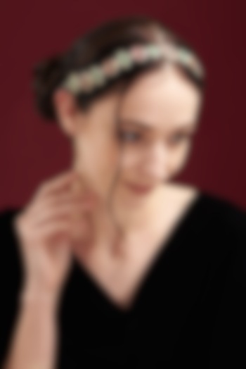 Gold Plated Kundan Polki Mathapatti by Shlok Jewels at Pernia's Pop Up Shop