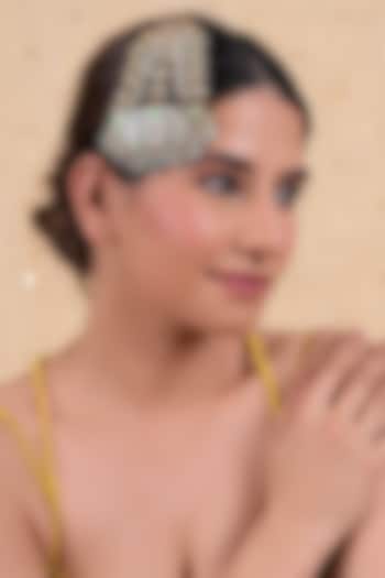 Gold Plated Multi-Colored Jadau Kundan Polki Passa by Shlok Jewels at Pernia's Pop Up Shop