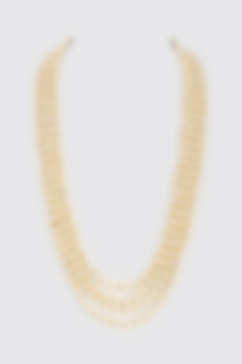 Gold Plated Semi Precious Stone Mala by Shlok Jewels Men at Pernia's Pop Up Shop