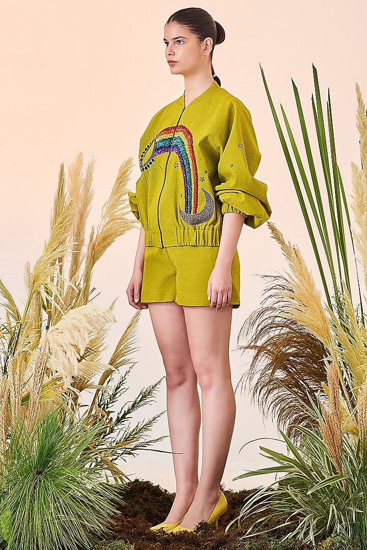 Bumblebee Embroidered Co-Ord Set by Shahin Mannan at Pernia's Pop Up Shop
