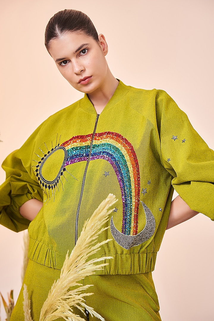 Bumblebee Embroidered Co-Ord Set by Shahin Mannan at Pernia's Pop Up Shop