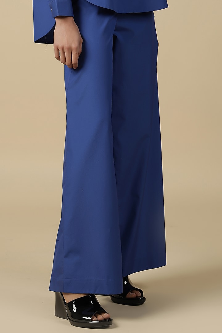 Electric Blue Poplin Co-Ord Set by Shahin Mannan at Pernia's Pop Up Shop