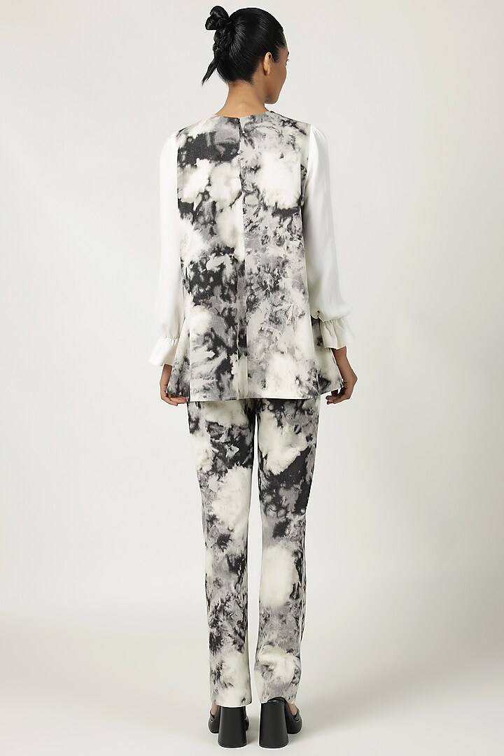Grey Thin Denim Co-Ord Set by Shahin Mannan at Pernia's Pop Up Shop