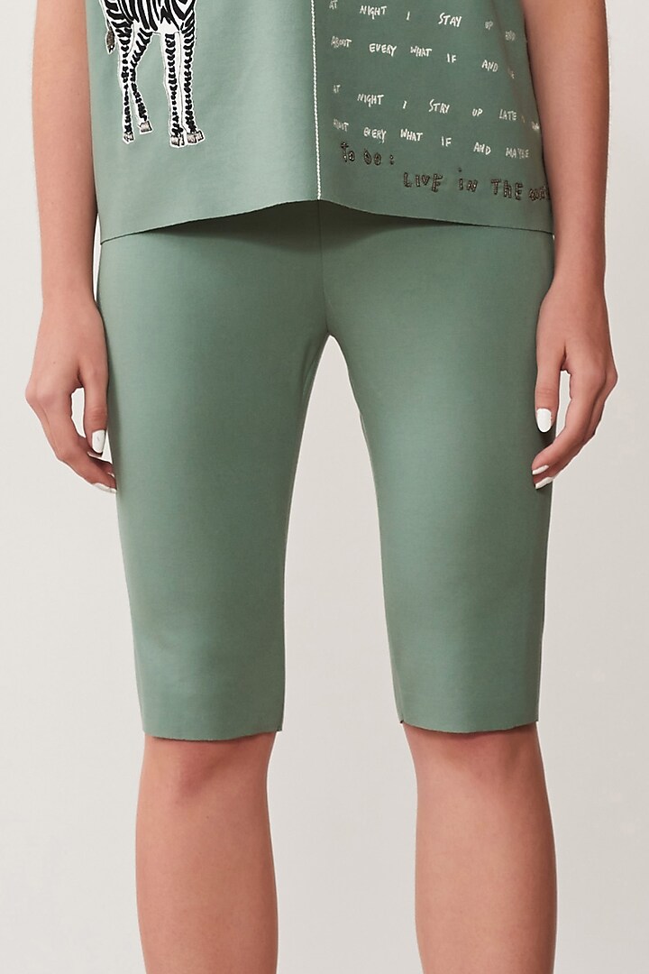 Sage Green Jersey Co-Ord Set by Shahin Mannan at Pernia's Pop Up Shop