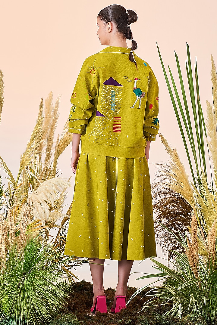 Bumblebee Denim Skirt by Shahin Mannan at Pernia's Pop Up Shop