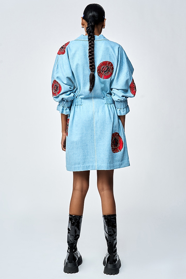 cocktail dress with denim jacket These 24 Jean Jacket Outfits Prove Denim Is the Ultimate Fall Staple