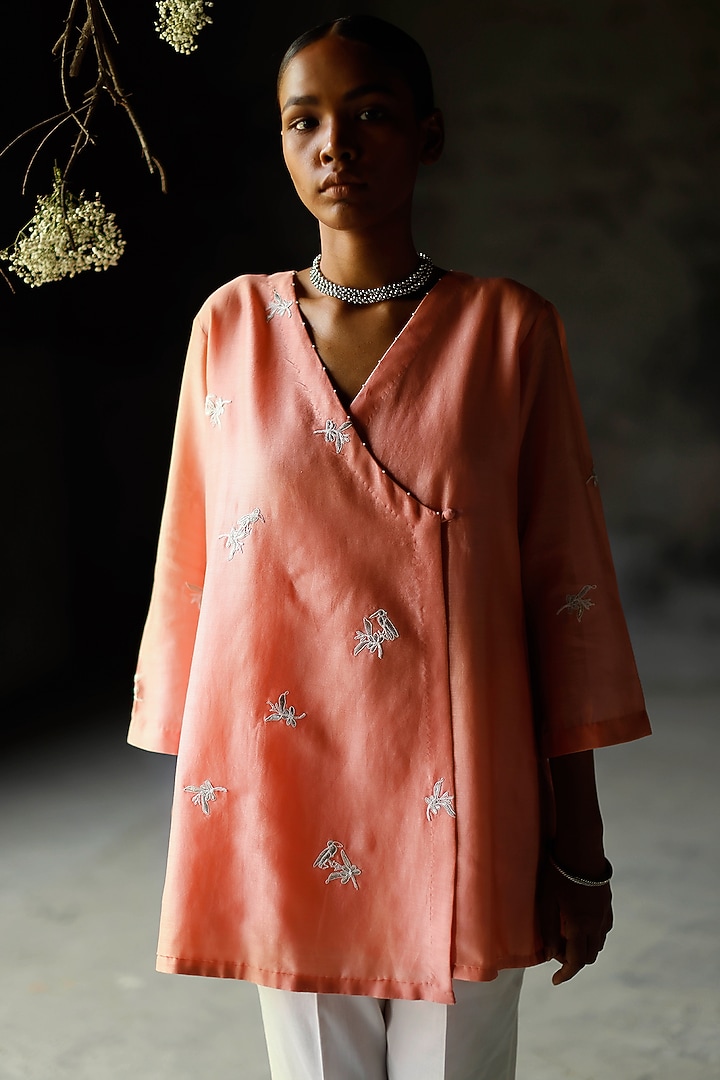 Ivory Cotton Pant Set by Shikha Mehta at Pernia's Pop Up Shop