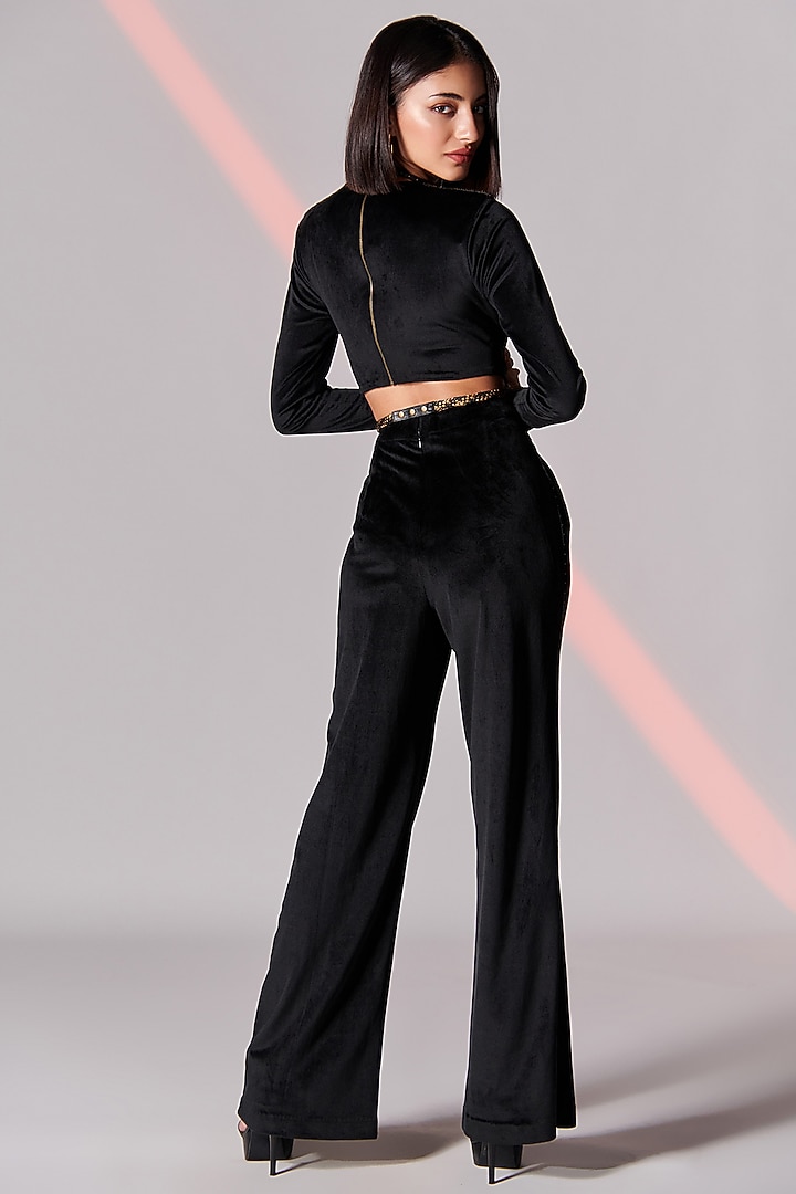 Black Velvet Wrapped Top by S&N by Shantnu Nikhil at Pernia's Pop Up Shop