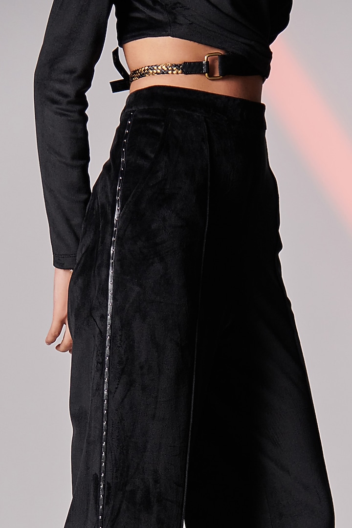 Black Velvet Pants by S&N by Shantnu Nikhil at Pernia's Pop Up Shop