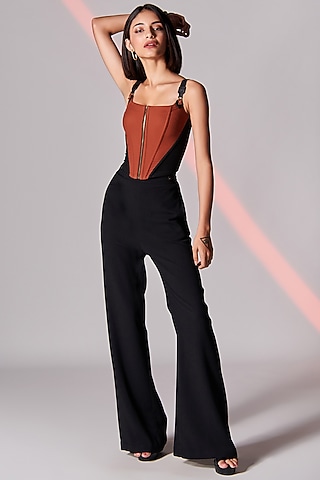 Black Poly Jersey Pants by S&N by Shantnu Nikhil