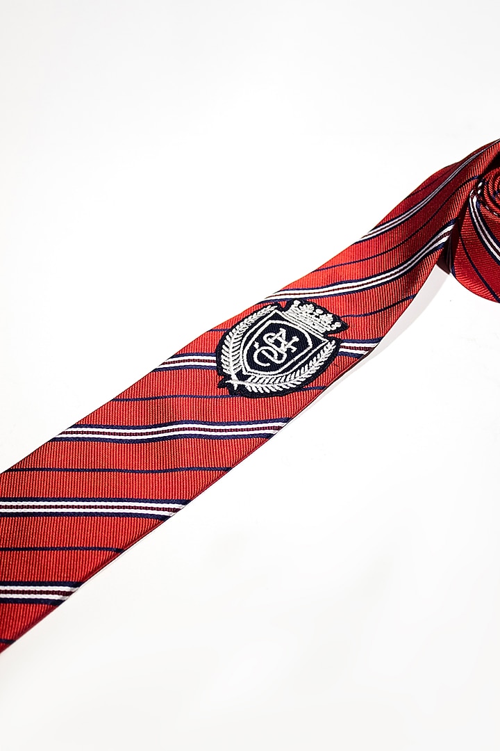 Cherry Silk Tie by S&N by Shantnu Nikhil Men at Pernia's Pop Up Shop