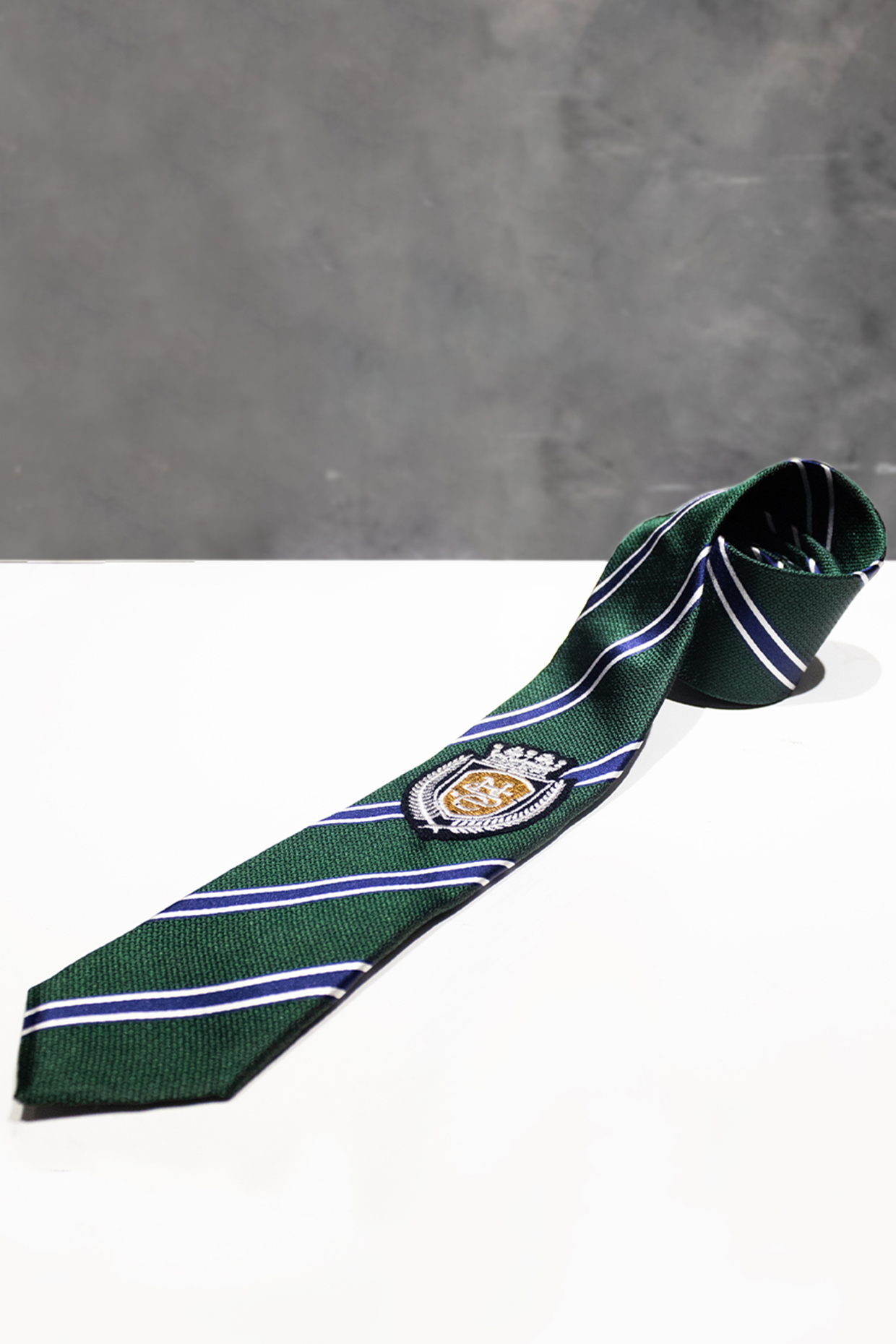 Military Green Silk Tie by S&N by Shantnu Nikhil Men