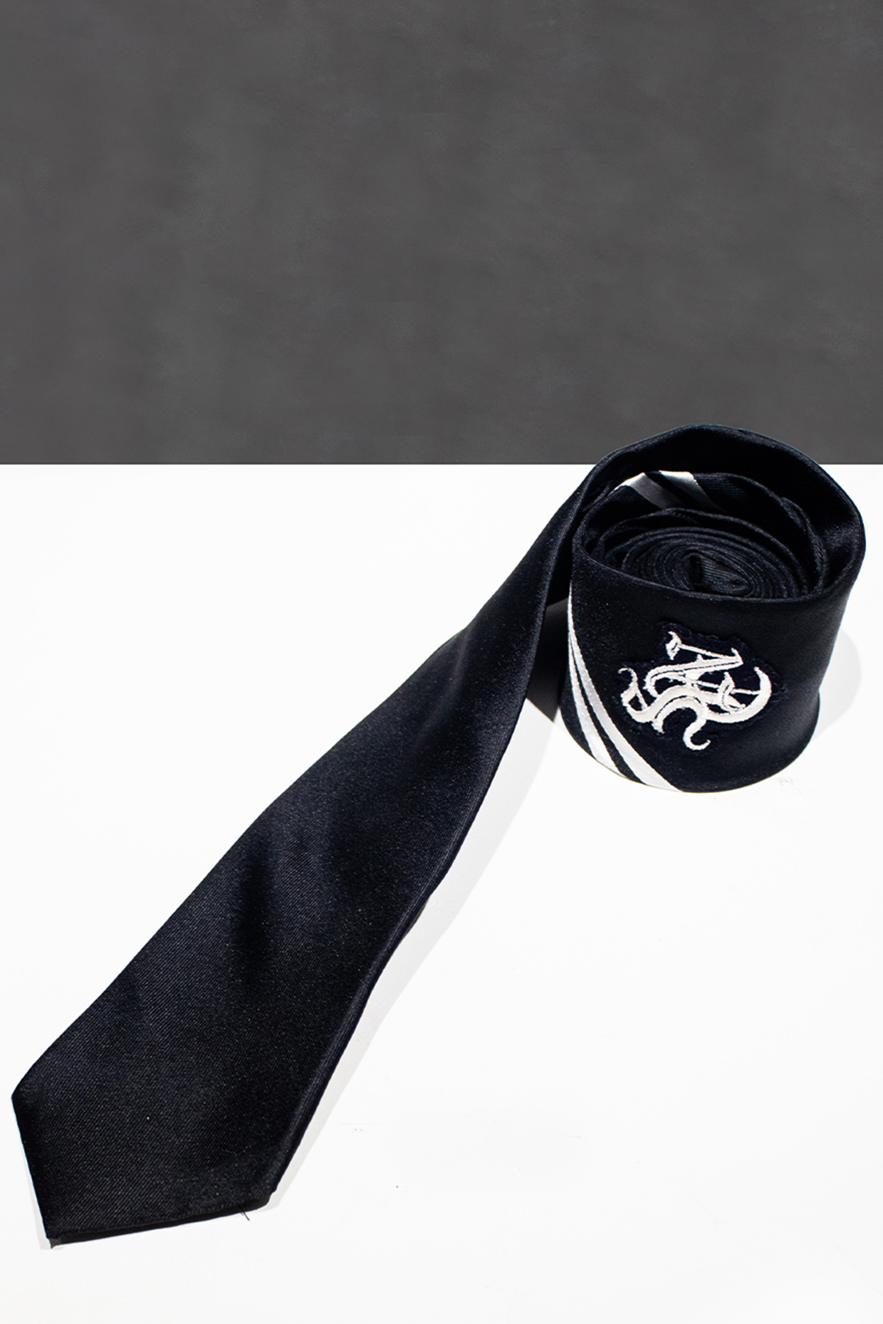 Black Silk Tie by S&N by Shantnu Nikhil Men