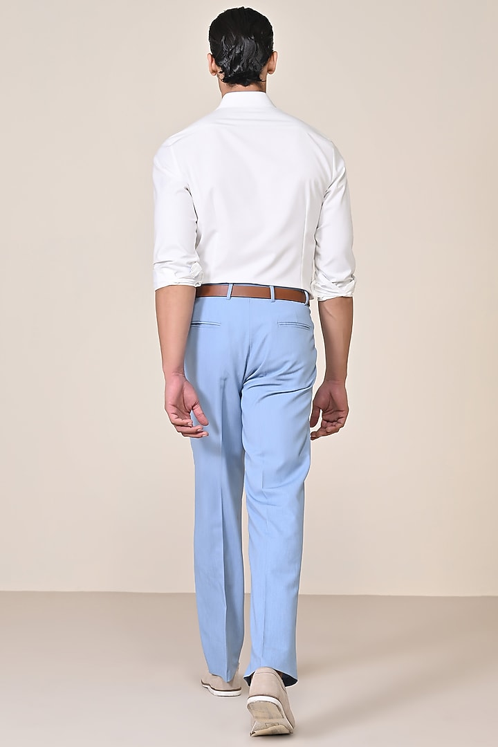 Off-White Viscose Suiting Blend Wedding Shirt by S&N by Shantnu Nikhil Men at Pernia's Pop Up Shop