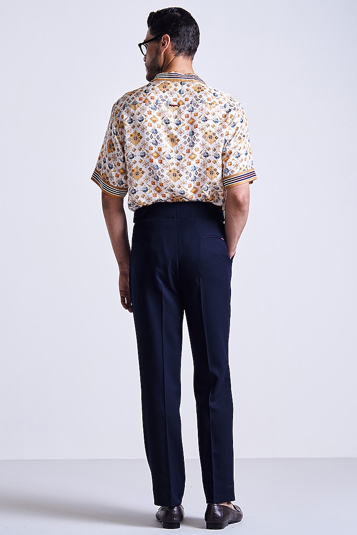 Multi-Colored Silk Twill Floral Printed Wedding Shirt by S&N by Shantnu Nikhil Men at Pernia's Pop Up Shop
