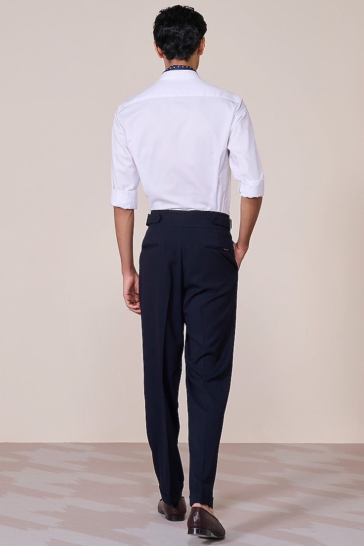 Off-White Cotton Chambray Wedding Shirt by S&N by Shantnu Nikhil Men at Pernia's Pop Up Shop