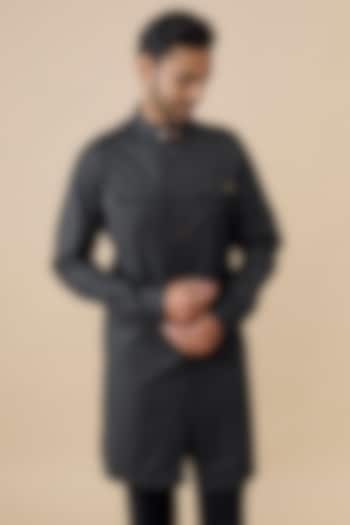 Grey Tencel Rayon Kurta by S&N by Shantnu Nikhil Men at Pernia's Pop Up Shop
