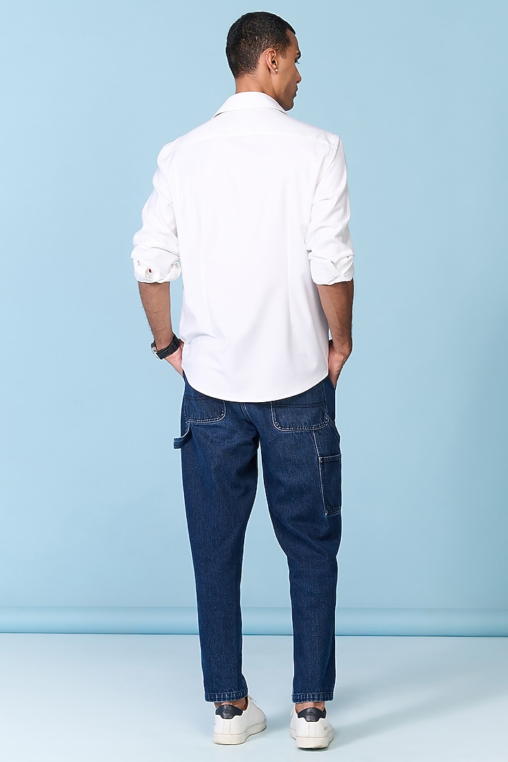 Off-White Tencel Rayon Spandex Embroidered Wedding Shirt by S&N by Shantnu Nikhil Men at Pernia's Pop Up Shop
