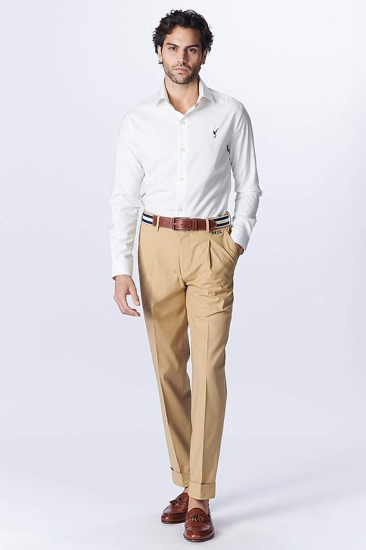 White Suiting Party Wear Shirt by S&N by Shantnu Nikhil Men at Pernia's Pop Up Shop