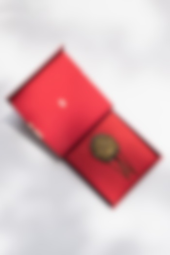 Black Faux Leather Brooch by S&N by Shantnu Nikhil Men at Pernia's Pop Up Shop