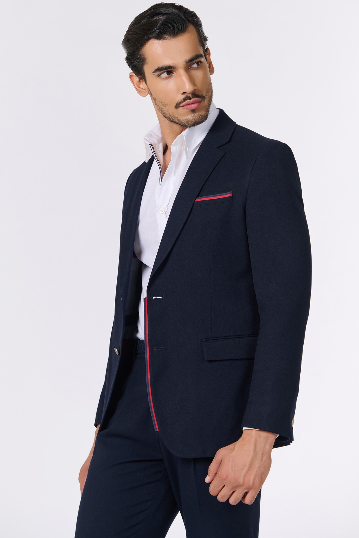 SUNSEA SNM-Blue2 Double breasted jacket SNM-BLUE2 w/耳 DOUBLE