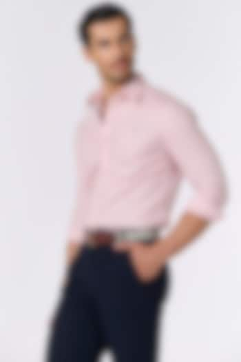 Pink Linen Shirt by S&N by Shantnu Nikhil Men