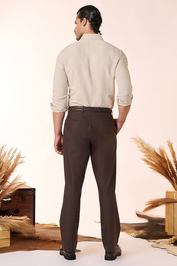 Ecru Linen Party Wear Shirt by S&N by Shantnu Nikhil Men at Pernia's Pop Up Shop
