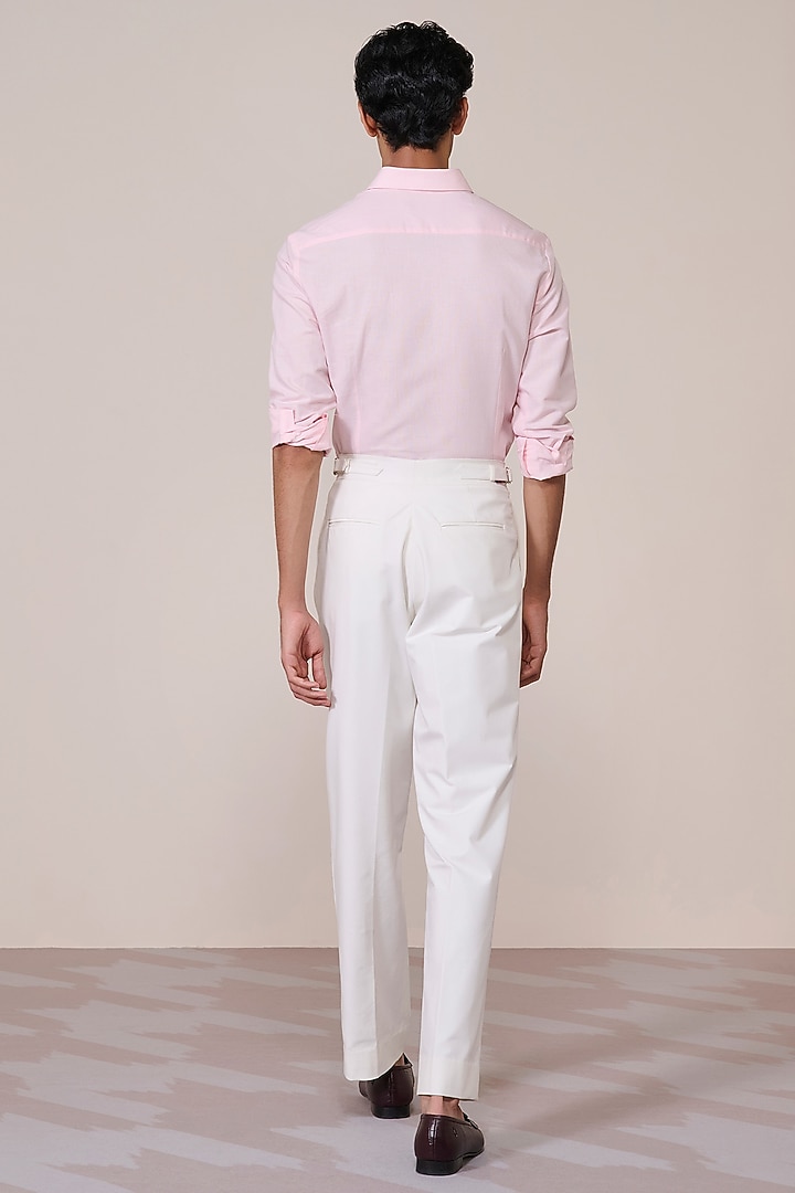 Pink Cotton Linen Blend Party Wear Shirt by S&N by Shantnu Nikhil Men at Pernia's Pop Up Shop