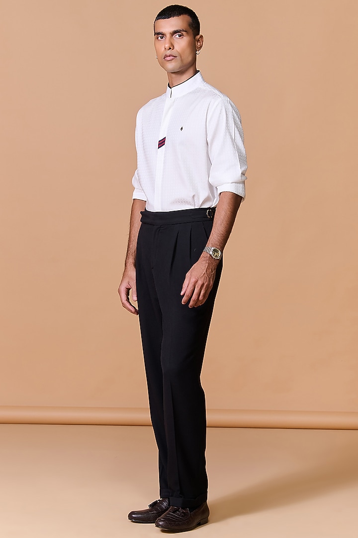 White Cotton Party Wear Shirt by S&N by Shantnu Nikhil Men at Pernia's Pop Up Shop