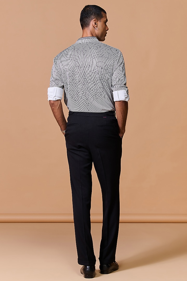 Grey Crepe Jersey Printed Wedding Shirt by S&N by Shantnu Nikhil Men at Pernia's Pop Up Shop