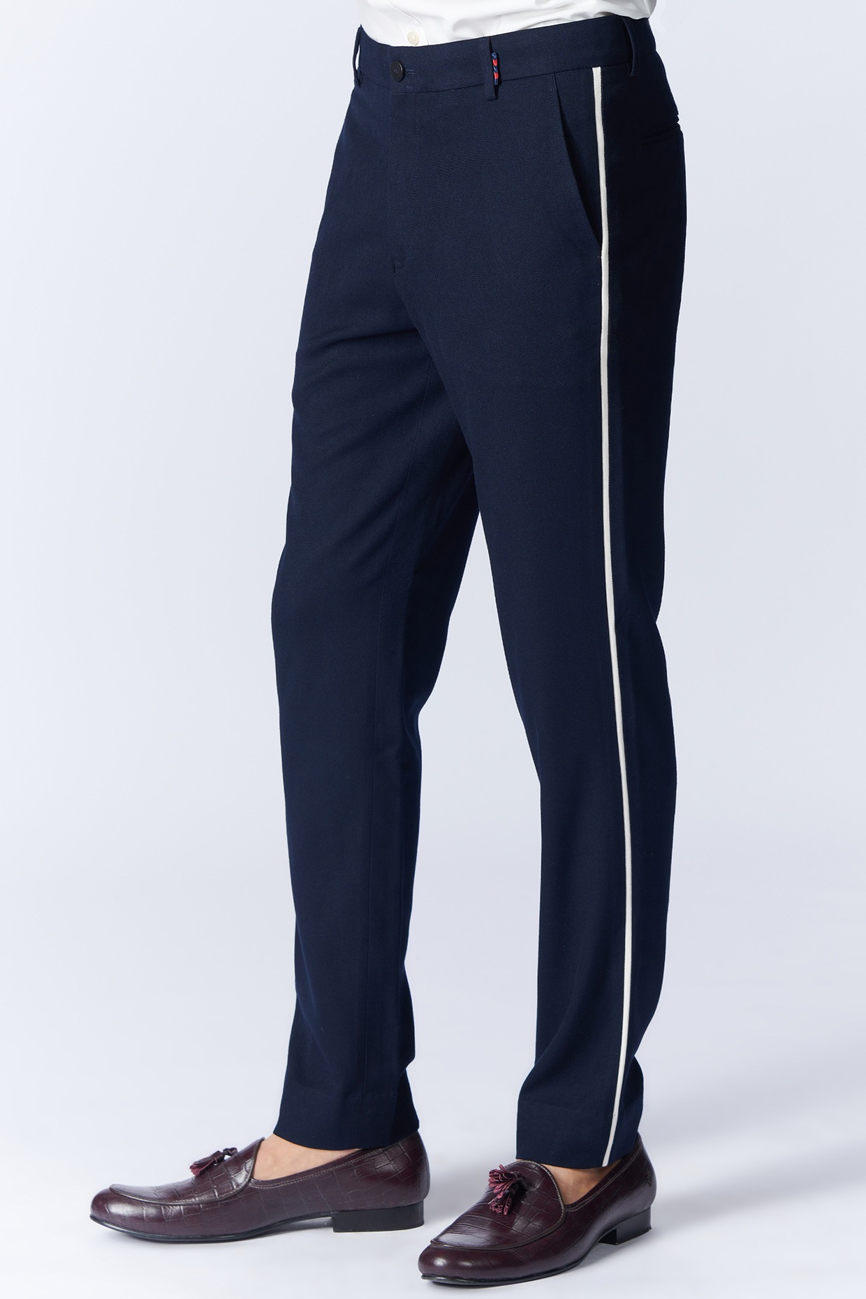 Men's Herringbone Tweed Trousers | ceehuteey