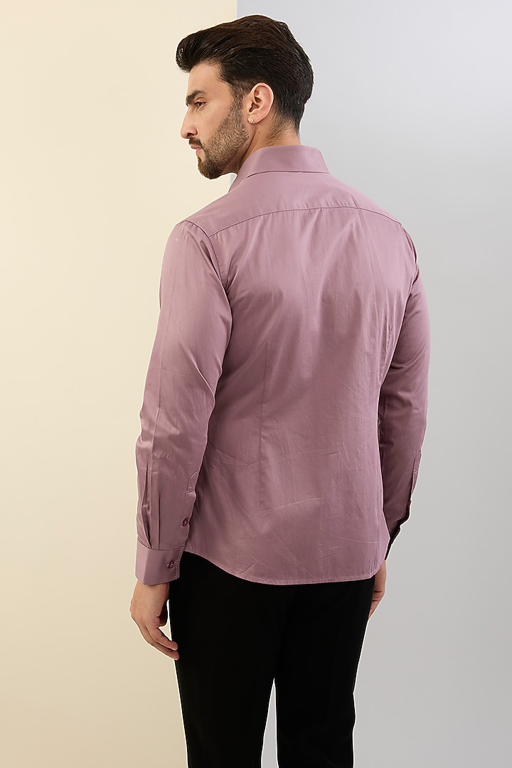 Light Purple Giza Cotton Shirt by S&N by Shantnu Nikhil Men at Pernia's Pop Up Shop