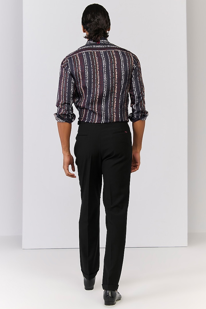 Multi-Colored Silk Twill Striped Wedding Shirt by S&N by Shantnu Nikhil Men at Pernia's Pop Up Shop