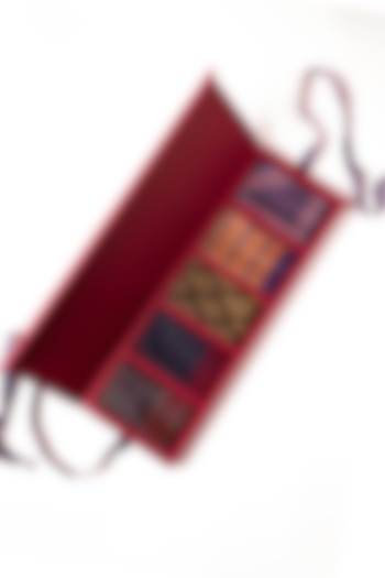 Multi-Colored Silk Embellished Pocket Square (Set Of 5) by S&N by Shantnu Nikhil Men at Pernia's Pop Up Shop