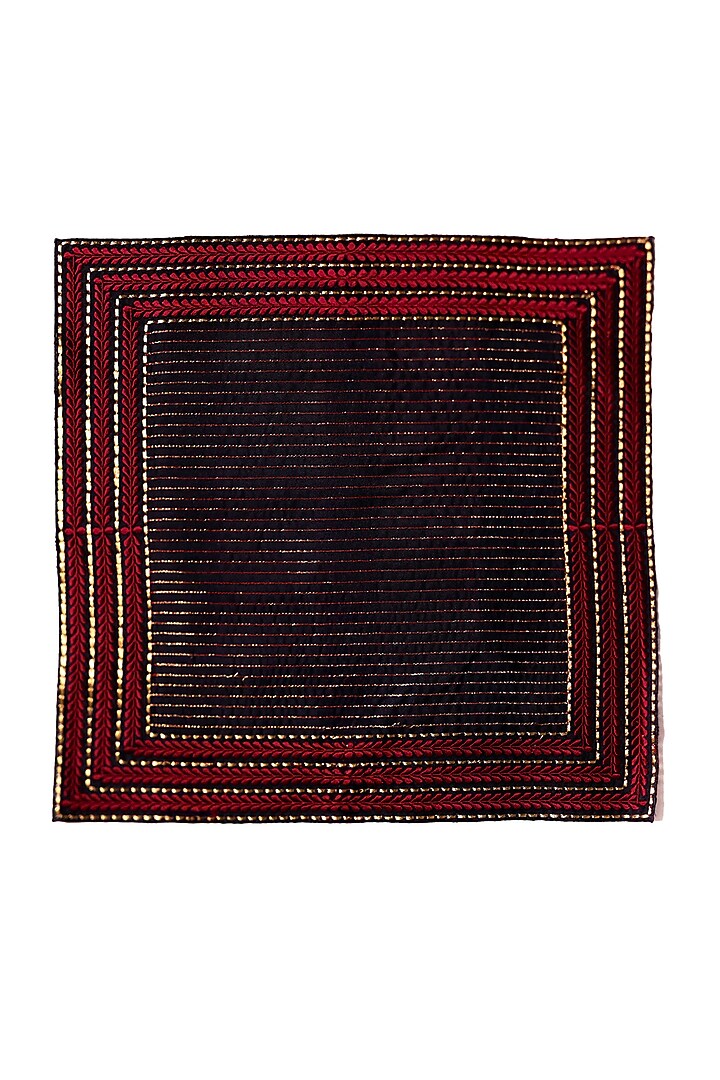 Multi-Colored Silk Embellished Pocket Square (Set Of 5) by S&N by Shantnu Nikhil Men at Pernia's Pop Up Shop