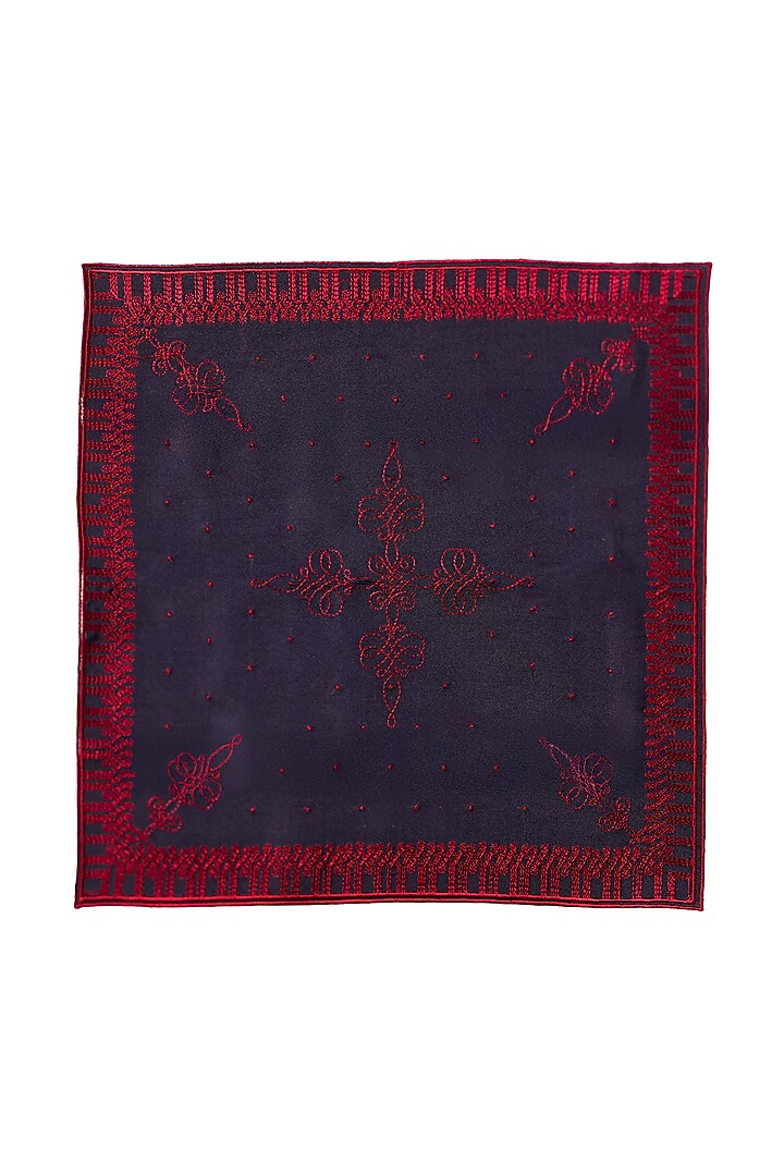 Multi-Colored Silk Embellished Pocket Square (Set Of 5) by S&N by Shantnu Nikhil Men at Pernia's Pop Up Shop