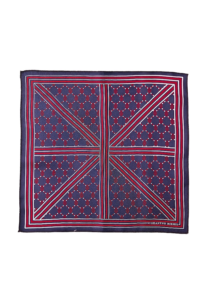 Multi-Colored Silk Embellished Pocket Square (Set Of 5) by S&N by Shantnu Nikhil Men at Pernia's Pop Up Shop
