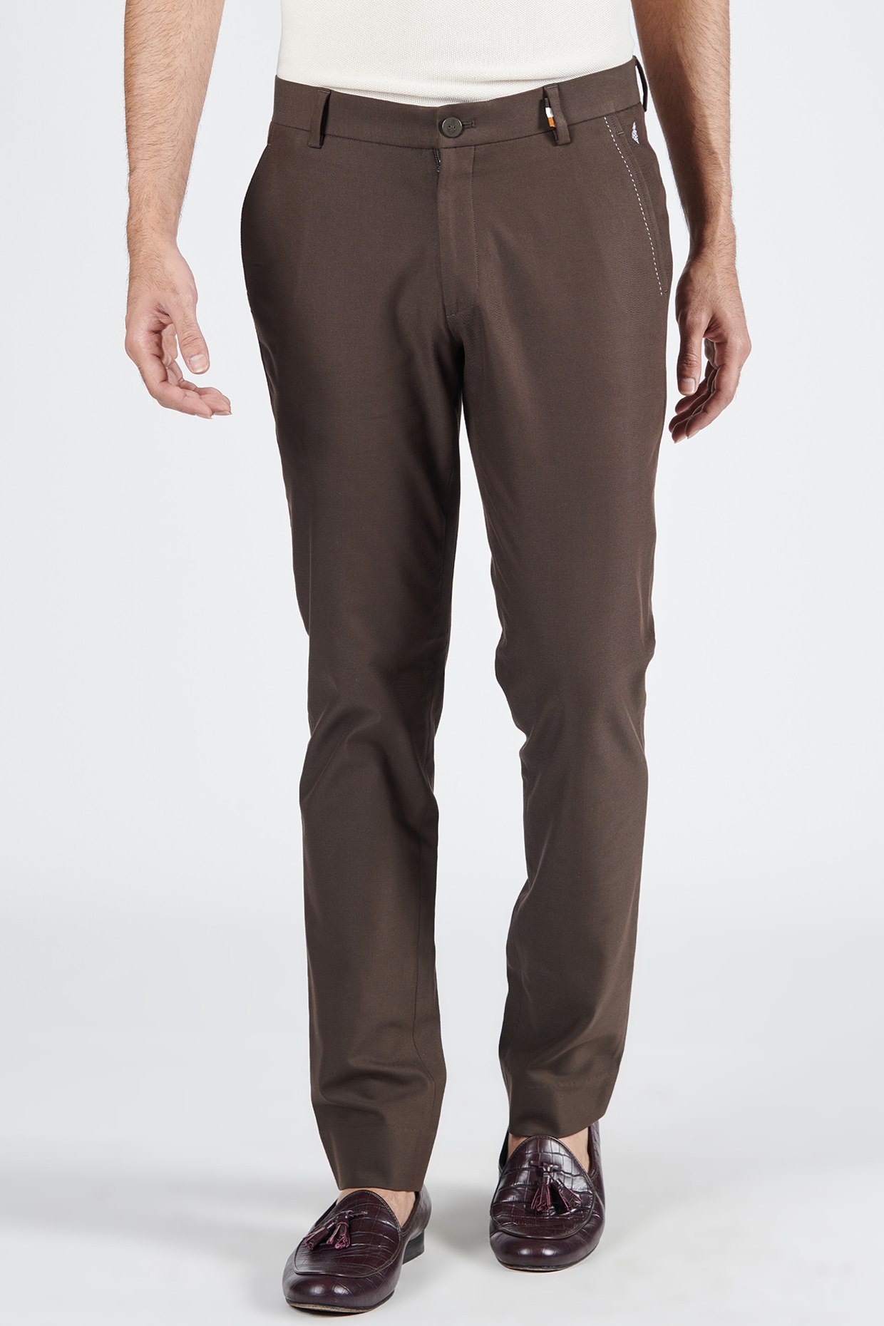 Crincle Pants in Dark Brown – CLYDE